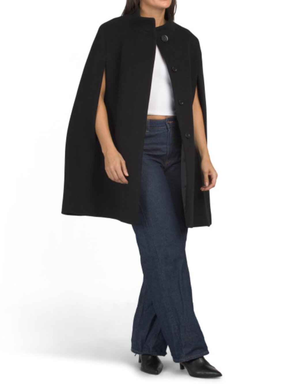 ICONS BY CINZIA ROCCA Italian Wool And Cashmere Blend Cape